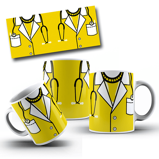 12 Artes para Caneca Jaleco Medicina Enfermagem Arquivo em Jpg