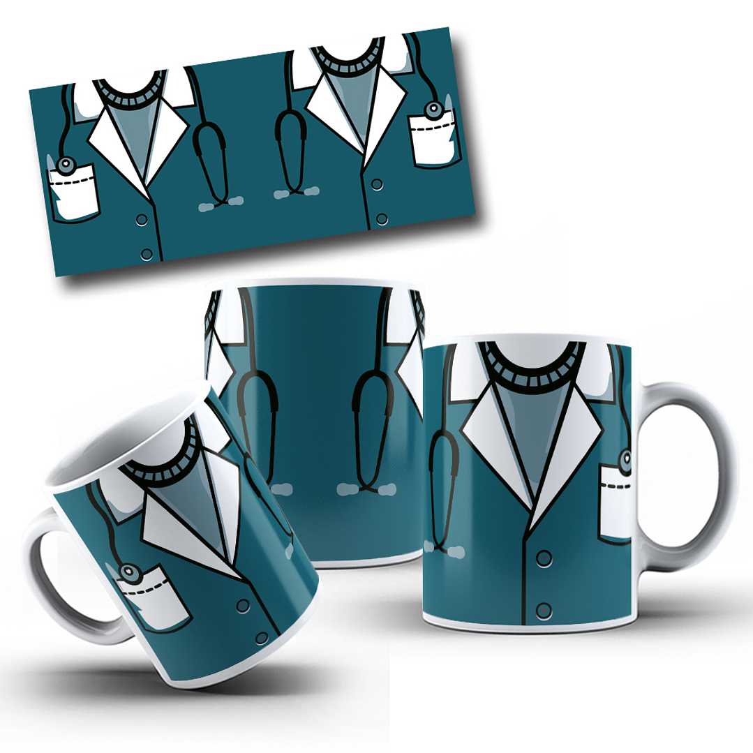 12 Artes para Caneca Jaleco Medicina Enfermagem Arquivo em Jpg 5