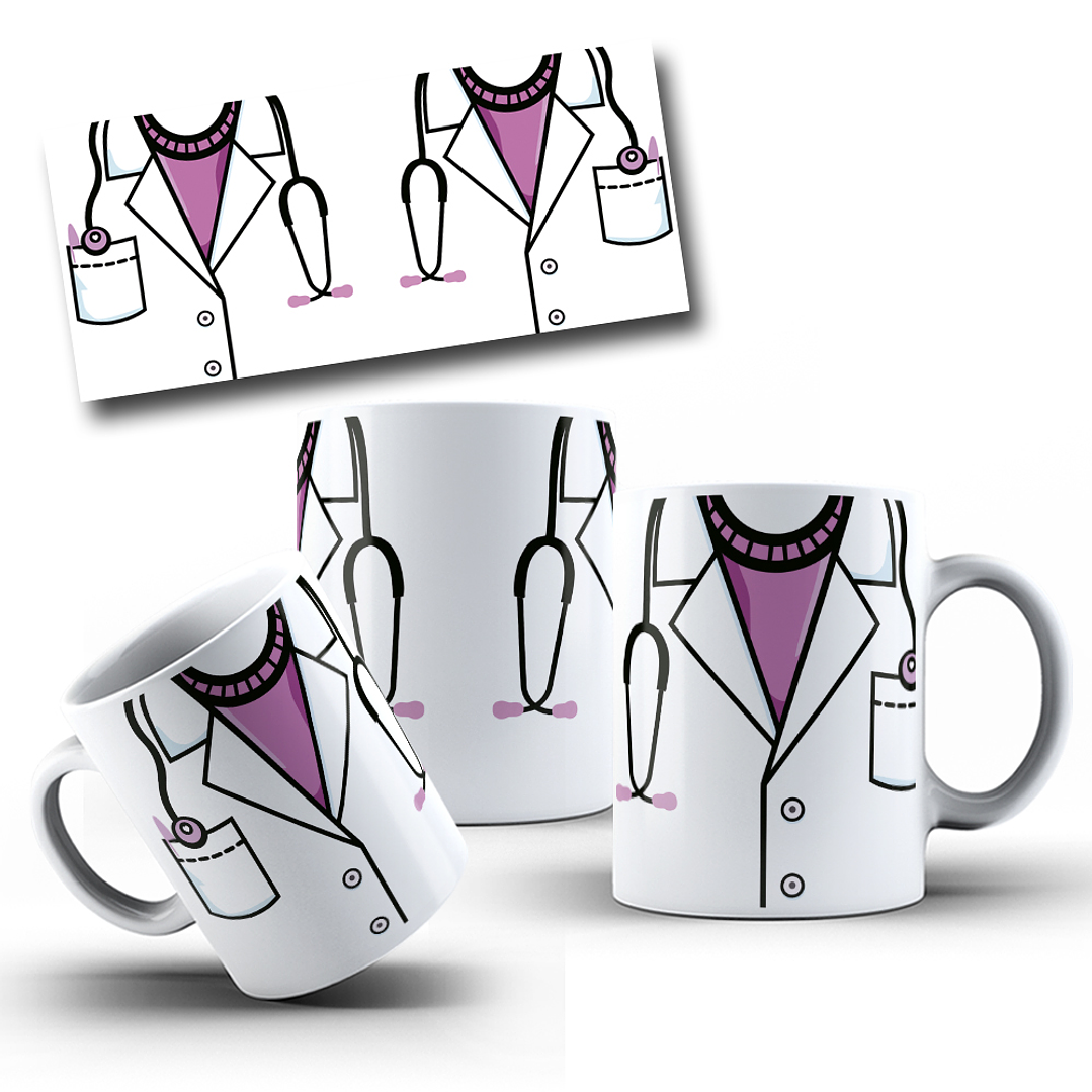 12 Artes para Caneca Jaleco Medicina Enfermagem Arquivo em Jpg 12