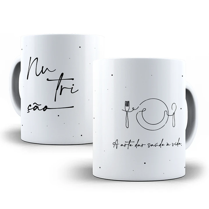 12 Artes para Caneca  Profissões em Linhas Arquivo em Jpg 12