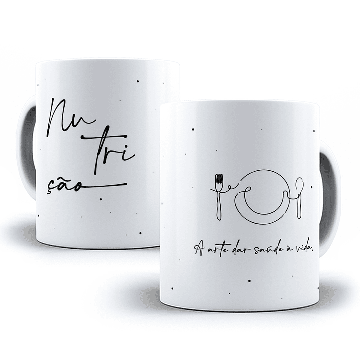 12 Artes para Caneca  Profissões em Linhas Arquivo em Jpg 12