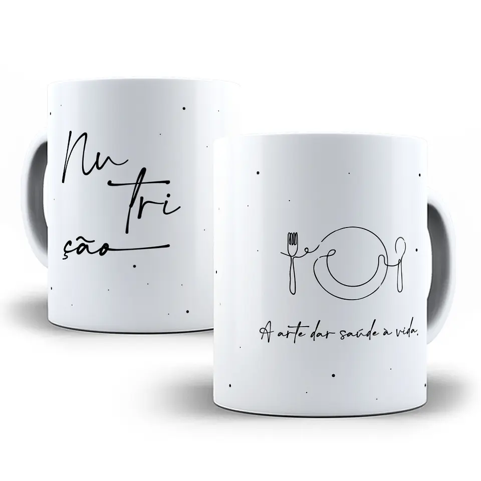 12 Artes para Caneca  Profissões em Linhas Arquivo em Jpg 12