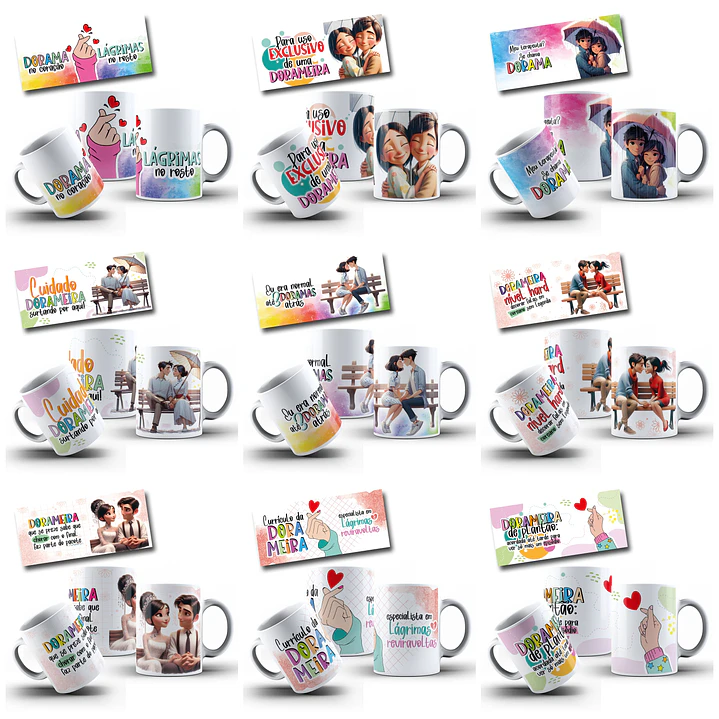 15 Artes para Caneca Dorameira de Plantão Arquivo em Jpg 2