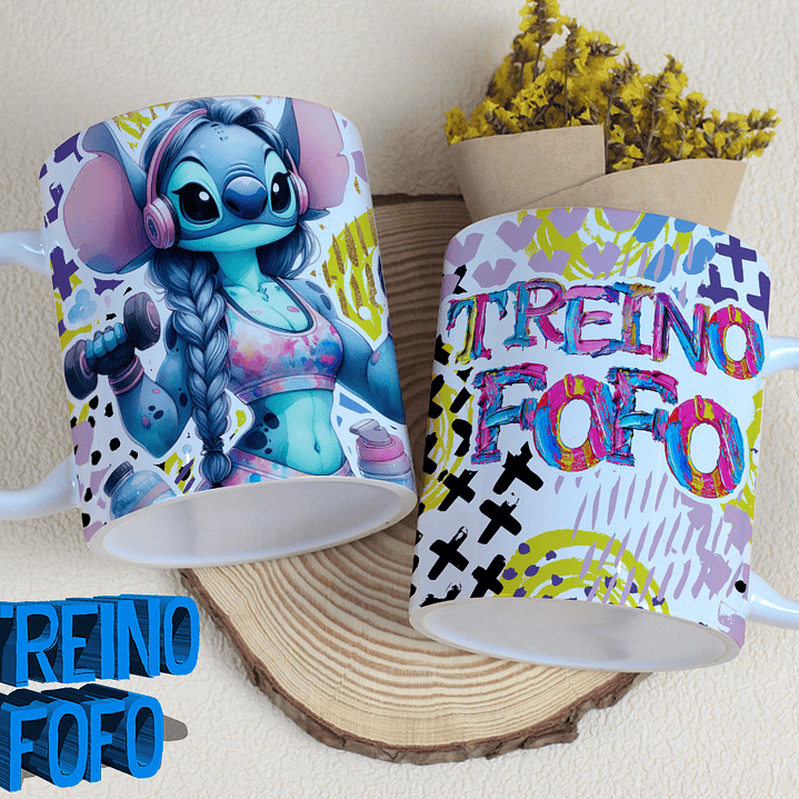 19 Artes para Caneca e Garrafa Treino Fofo Amizade Arquivo Editável 12