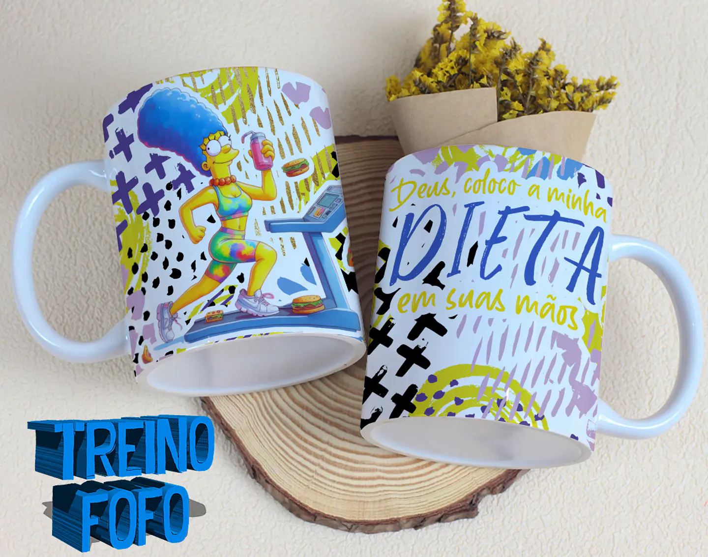 19 Artes para Caneca e Garrafa Treino Fofo Amizade Arquivo Editável 17