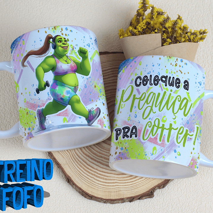 19 Artes para Caneca e Garrafa Treino Fofo Amizade Arquivo Editável 19
