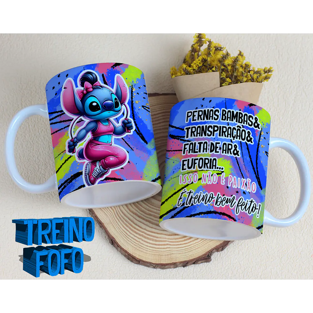 19 Artes para Caneca e Garrafa Treino Fofo Amizade Arquivo Editável 20