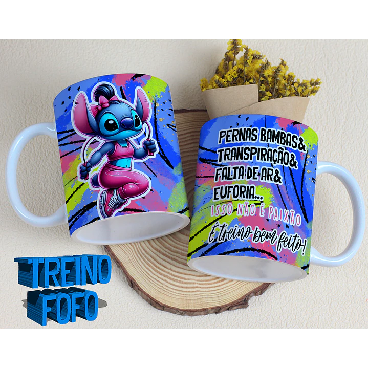 19 Artes para Caneca e Garrafa Treino Fofo Amizade Arquivo Editável 20