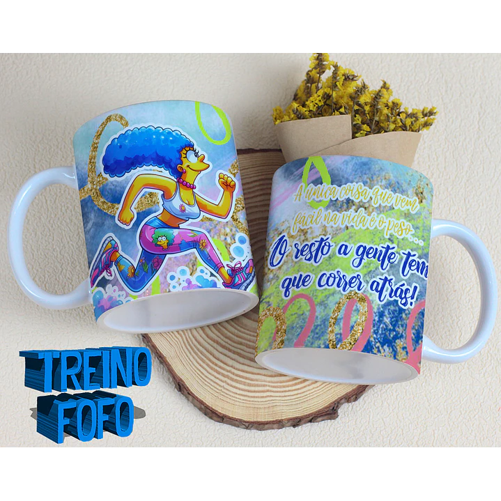 19 Artes para Caneca e Garrafa Treino Fofo Amizade Arquivo Editável 23