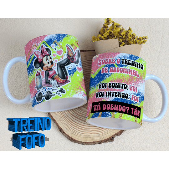 19 Artes para Caneca e Garrafa Treino Fofo Amizade Arquivo Editável