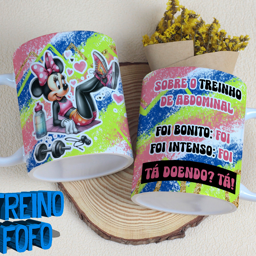19 Artes para Caneca e Garrafa Treino Fofo Amizade Arquivo Editável 24