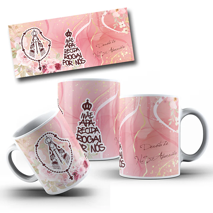 10 Artes para Caneca Nossa Senhora Aparecida Arquivo Editável 4