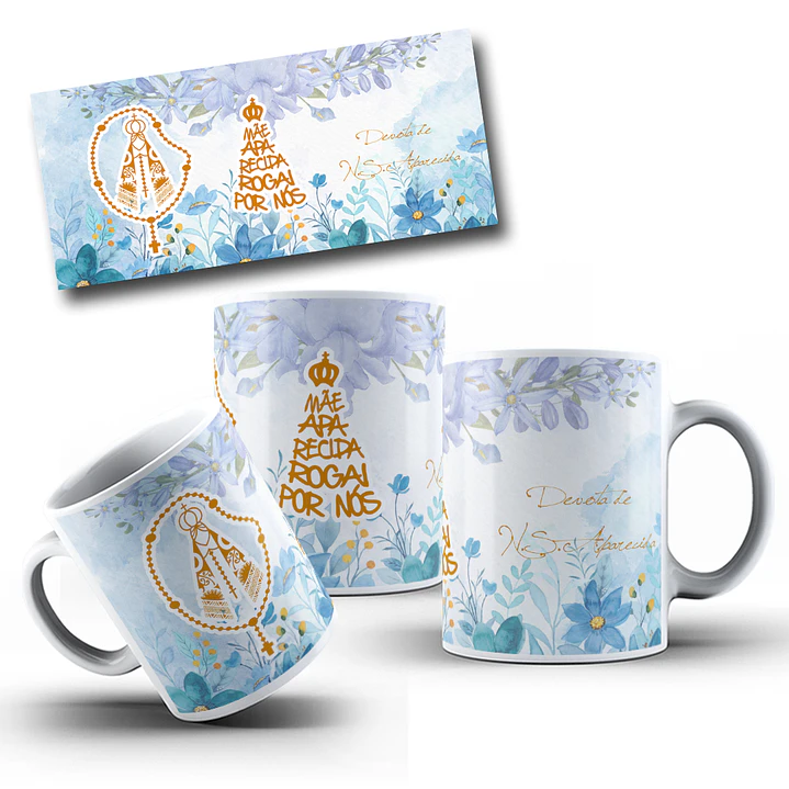 10 Artes para Caneca Nossa Senhora Aparecida Arquivo Editável 7