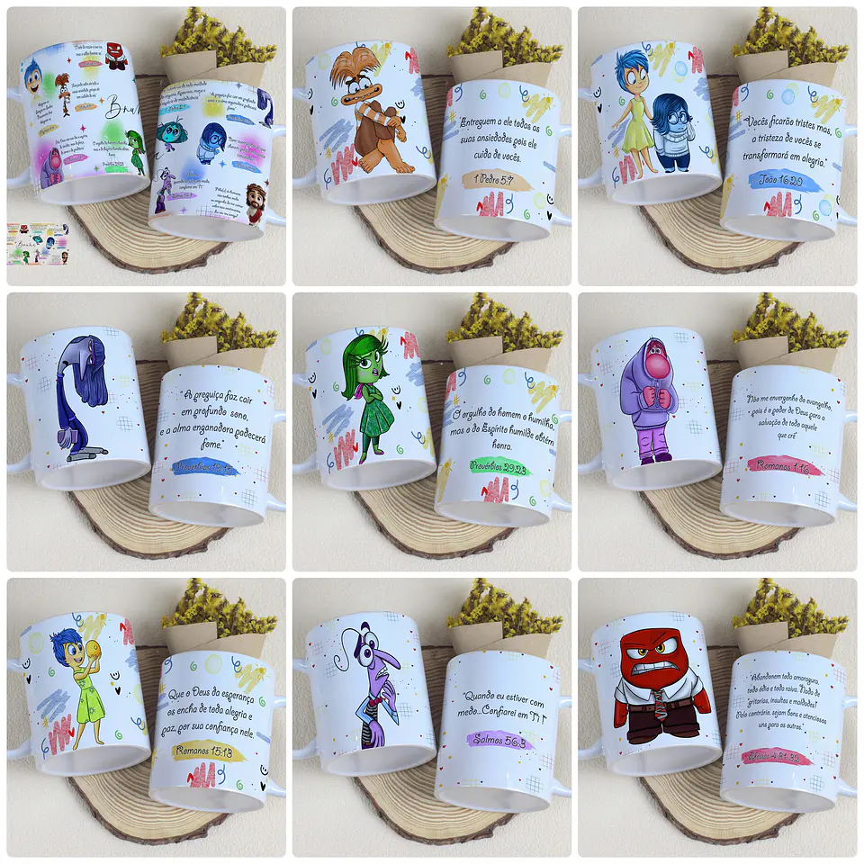 22 Artes para Caneca e Azulejo Divertidamente Biblicamente Arquivo Editável  1