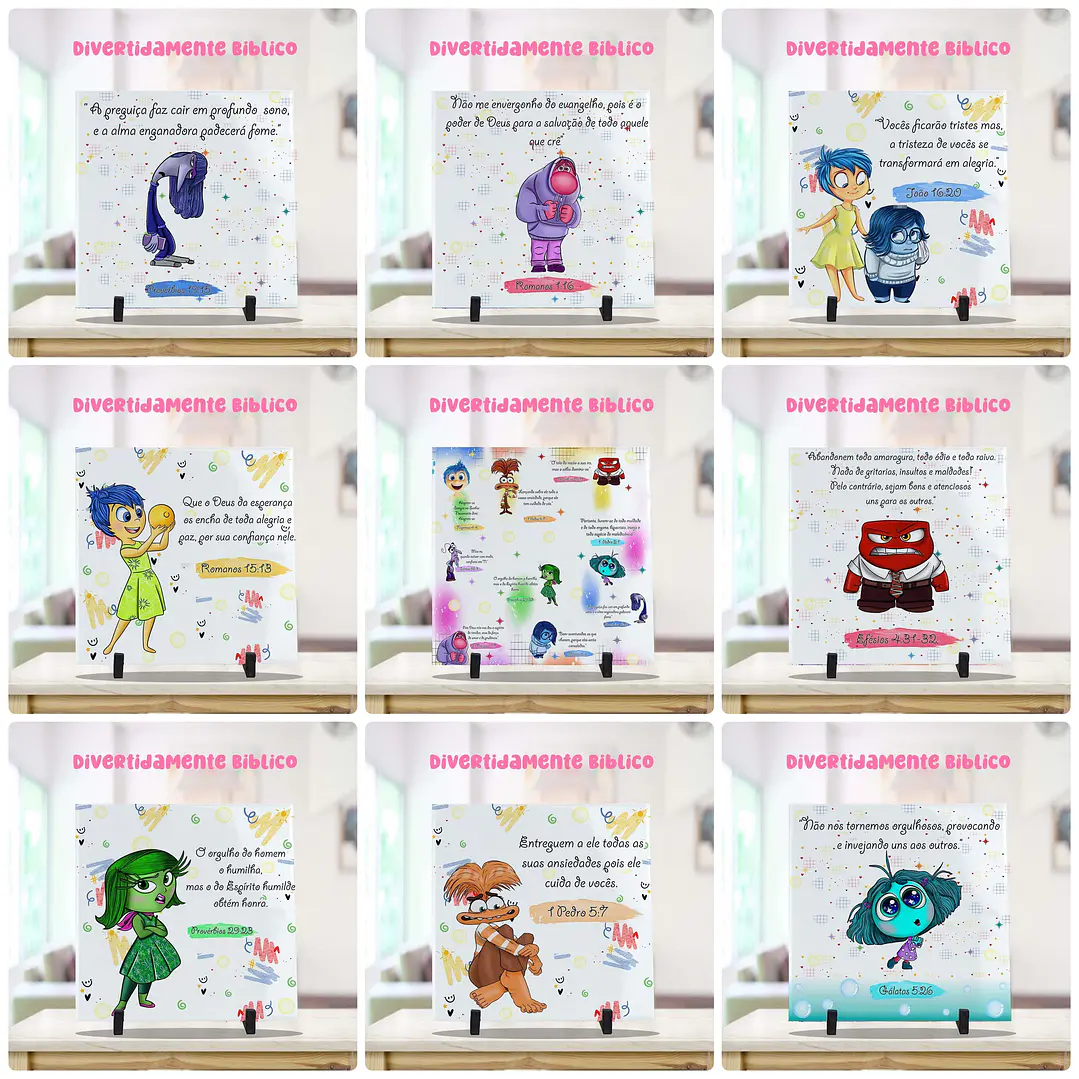 22 Artes para Caneca e Azulejo Divertidamente Biblicamente Arquivo Editável  2