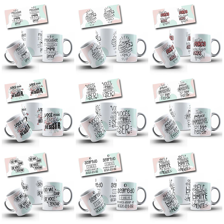 63 Artes para Caneca Frases Motivacionais Arquivo em Jpg  2