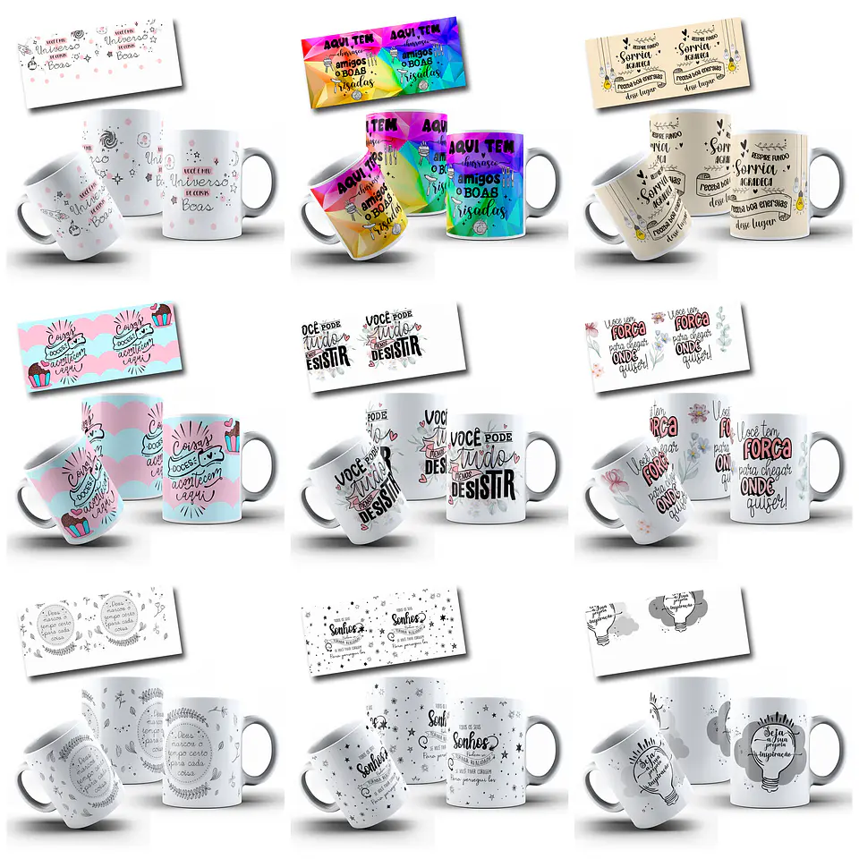 63 Artes para Caneca Frases Motivacionais Arquivo em Jpg  3
