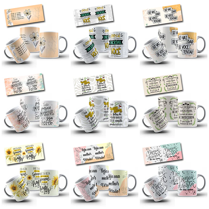 63 Artes para Caneca Frases Motivacionais Arquivo em Jpg  1