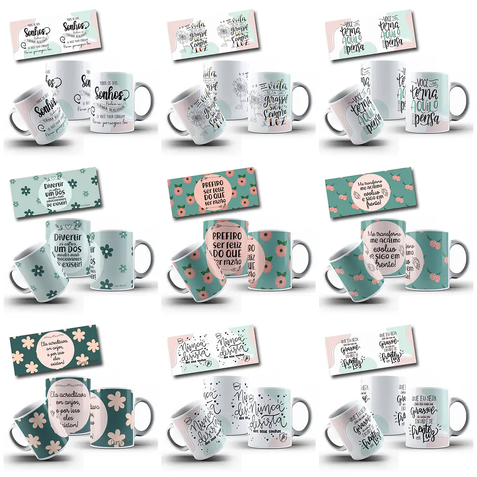 63 Artes para Caneca Frases Motivacionais Arquivo em Jpg  7