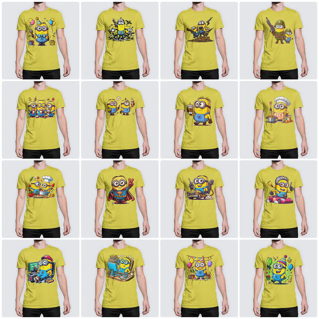 170 Artes para Camisa Minions Arquivo em Png  3