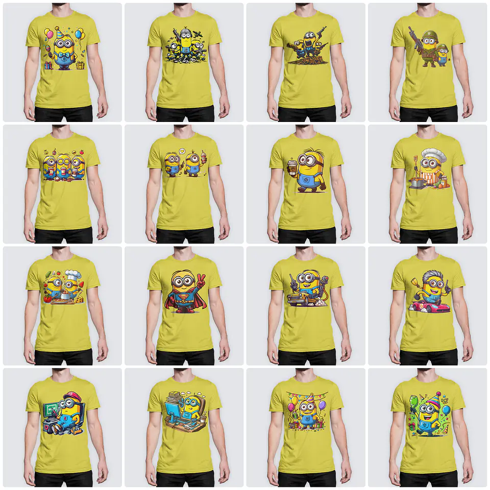 170 Artes para Camisa Minions Arquivo em Png  3