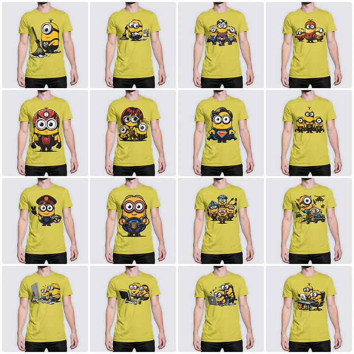 170 Artes para Camisa Minions Arquivo em Png  4