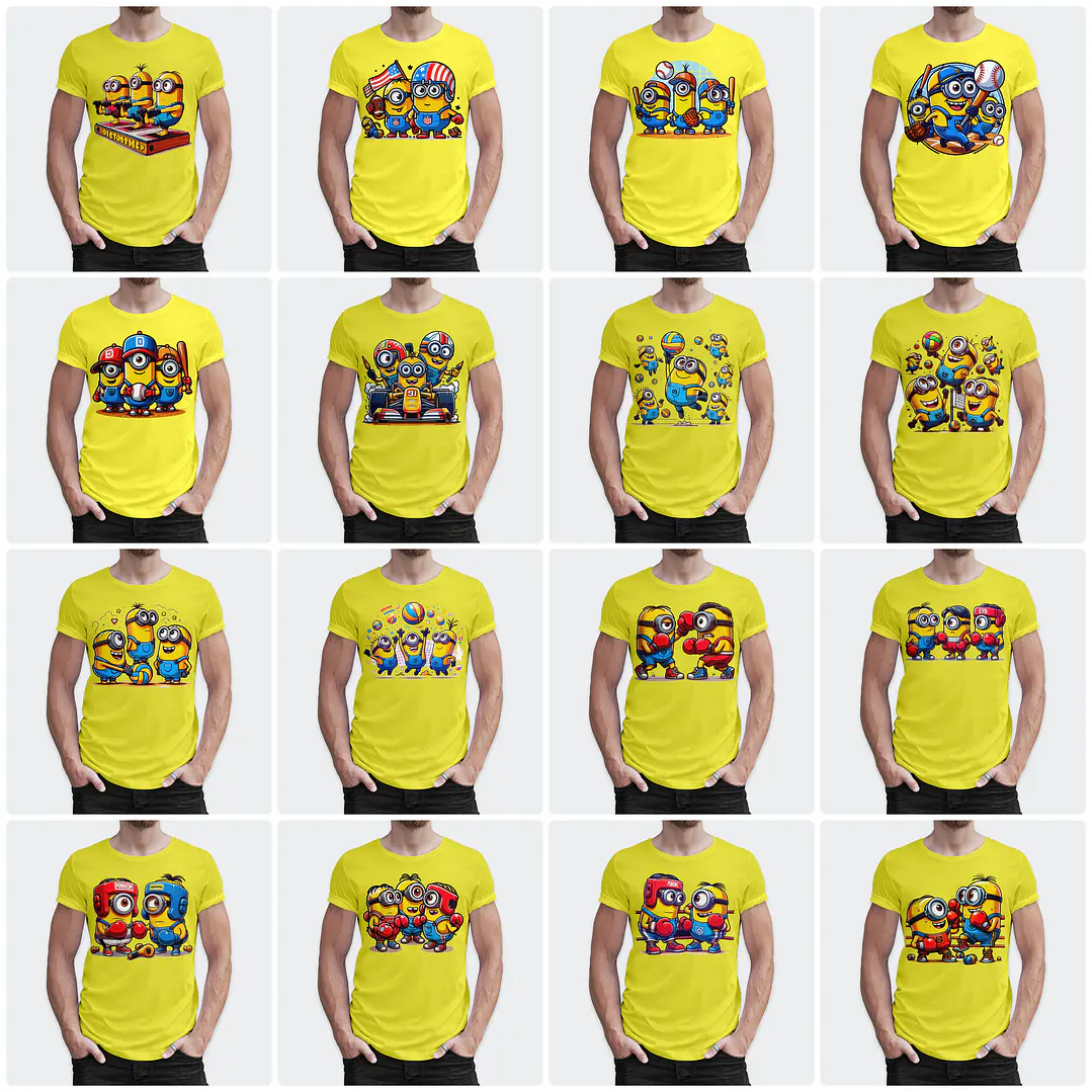 170 Artes para Camisa Minions Arquivo em Png  6