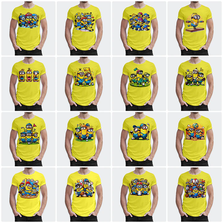 170 Artes para Camisa Minions Arquivo em Png  8