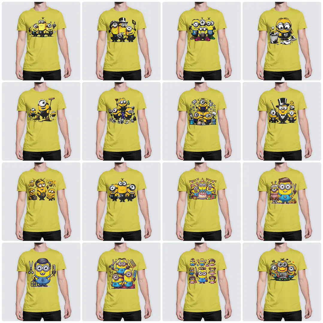 170 Artes para Camisa Minions Arquivo em Png  9