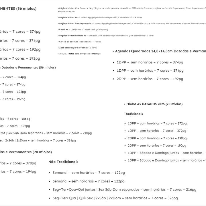 Arquivo Master Combo Completo Agendas Vagalume 2025 em Pdf 11