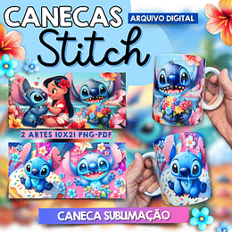 Arte para Caneca Stitch Sublimação Baixar Grátis 