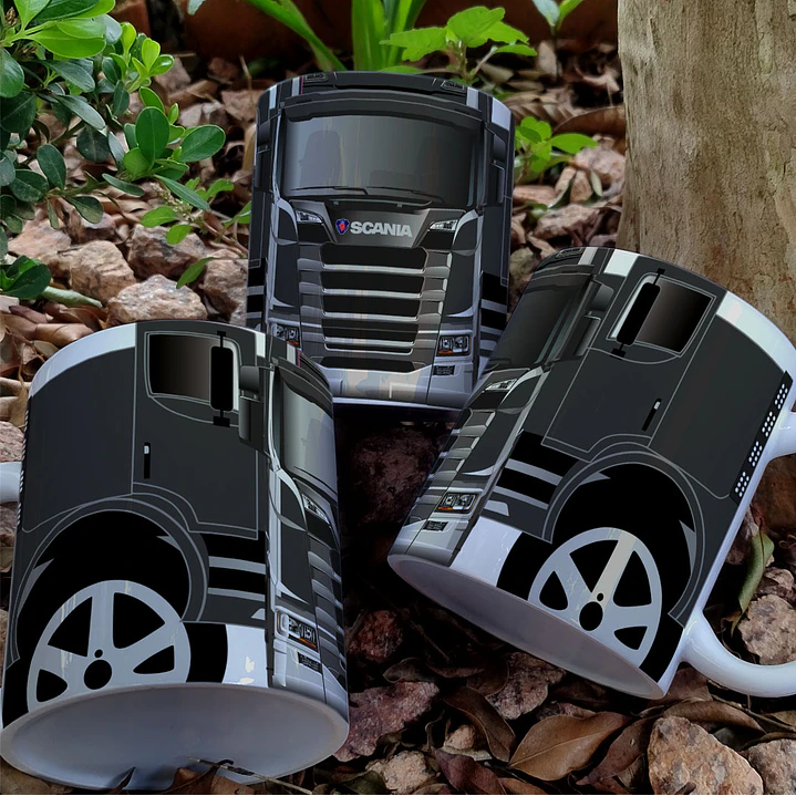 7 Artes para Caneca Caminhão Scania Arquivo em Jpg 1