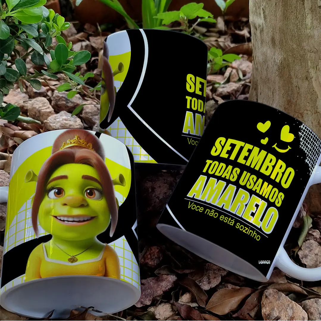 9 Artes para Caneca Setembro Amarelo Arquivo Editável 1