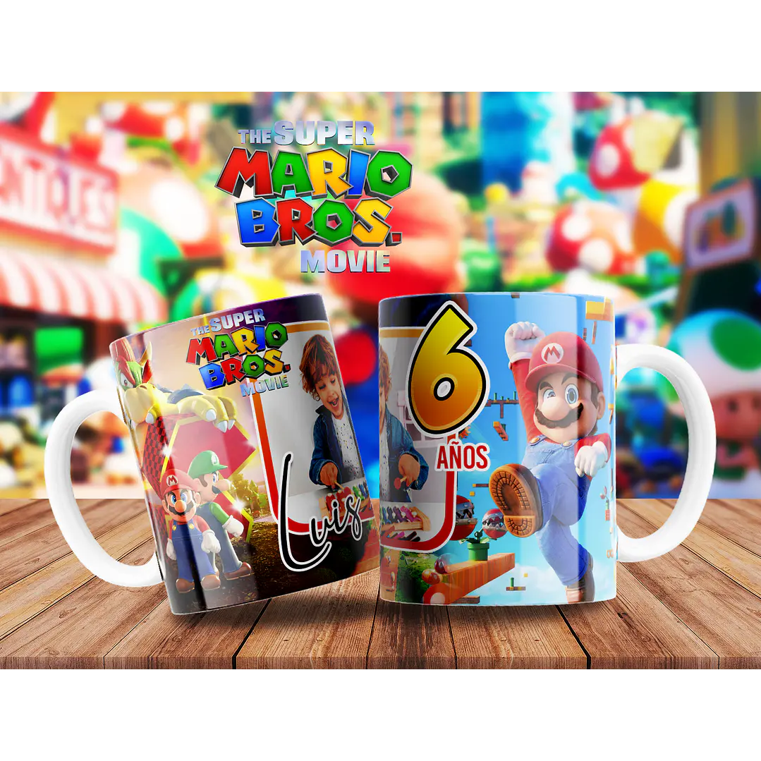 10 Artes para Caneca Super Mario Arquivo Editável  3