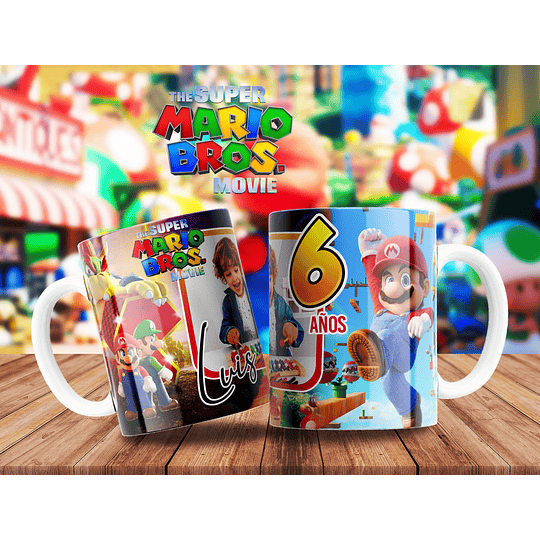 10 Artes para Caneca Super Mario Arquivo Editável 