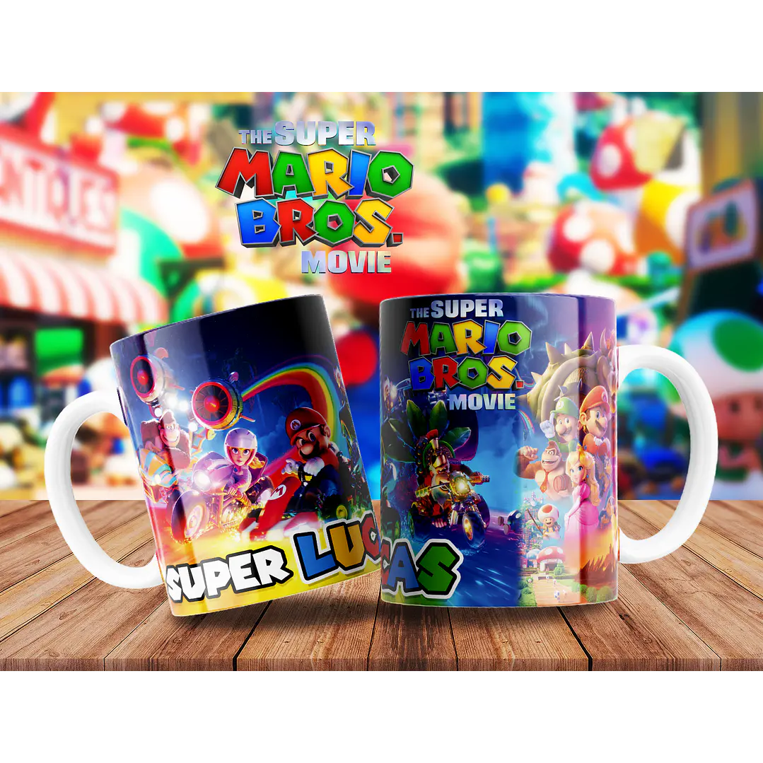 10 Artes para Caneca Super Mario Arquivo Editável  8