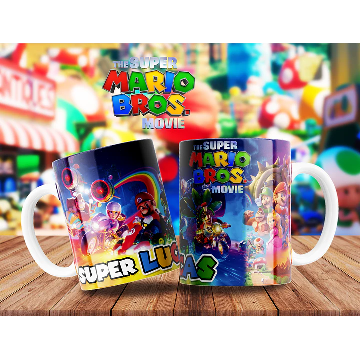 10 Artes para Caneca Super Mario Arquivo Editável  8