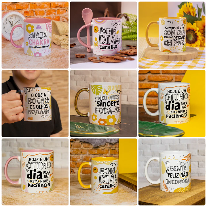 25 Artes para Caneca Frases Deboche Arquivo em Jpg 2