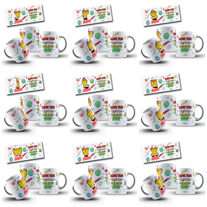 26 Artes para Caneca Alfabeto Dia dos Professores Arquivo Editável 2