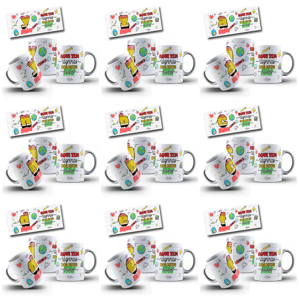 26 Artes para Caneca Alfabeto Dia dos Professores Arquivo Editável 3