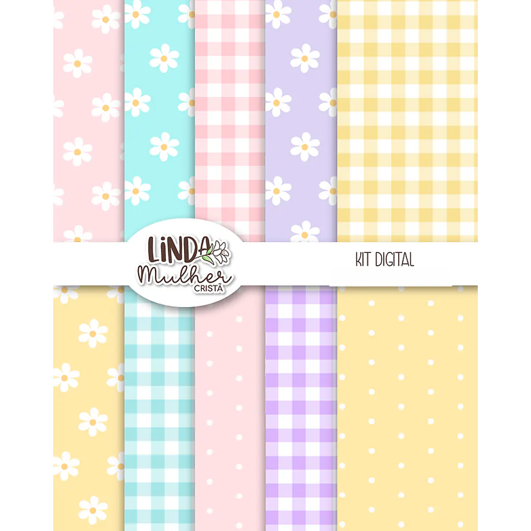 Kit Digital Linda Mulher Cristã Arquivos em Png  4