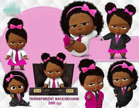 Kit Digital Poderosa Chefinha Afro Negra em Png