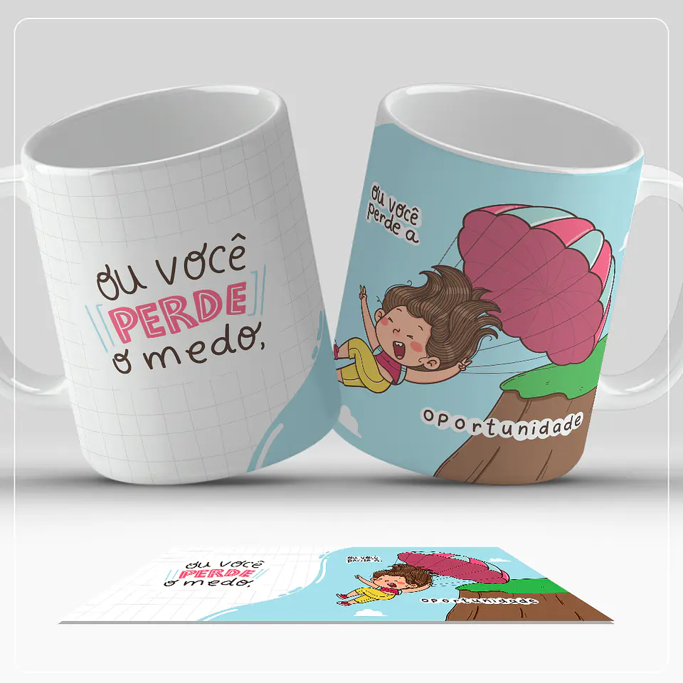 6 Artes para Caneca Frases Ilustradas Arquivo em Jpg 3