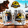 7 Artes para Caneca Jurassic Park Arquivo Editável