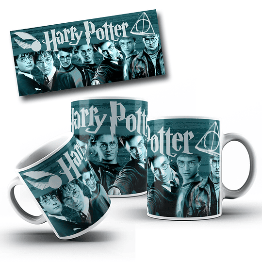 9 Artes para Caneca Harry Potter Arquivo Editável 