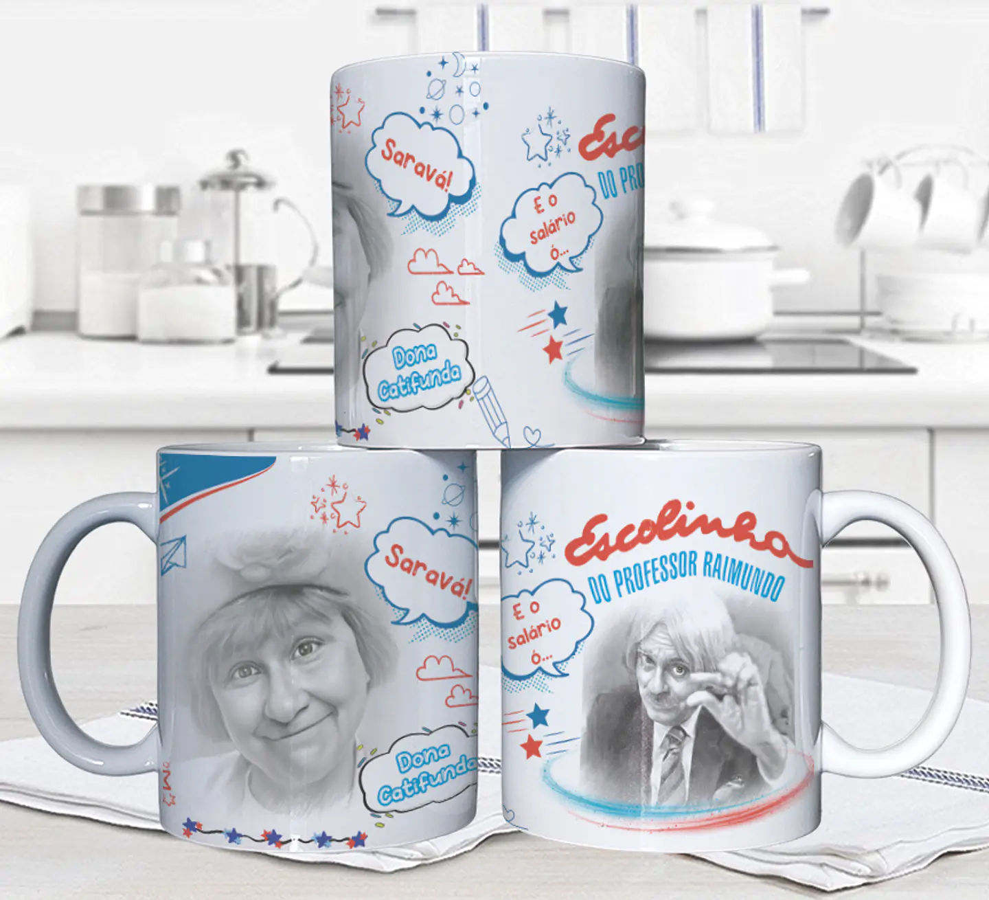 10 Artes para Caneca Escolinha do Professor Raimundo Arquivo em Jpg 2