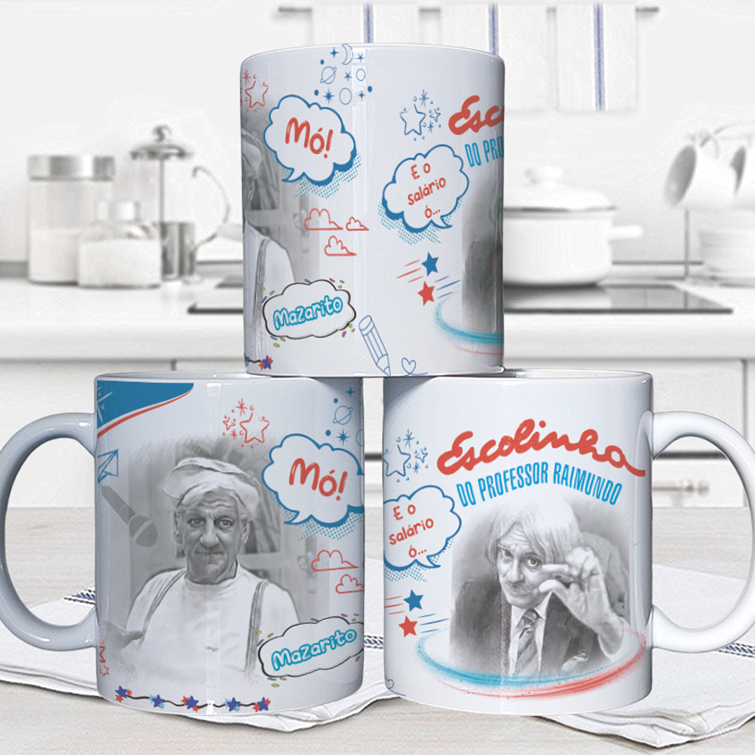 10 Artes para Caneca Escolinha do Professor Raimundo Arquivo em Jpg 3