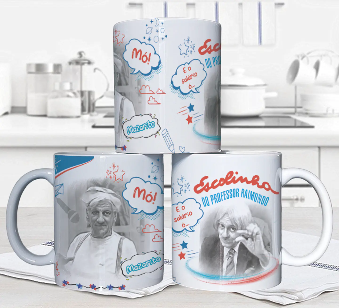 10 Artes para Caneca Escolinha do Professor Raimundo Arquivo em Jpg 3