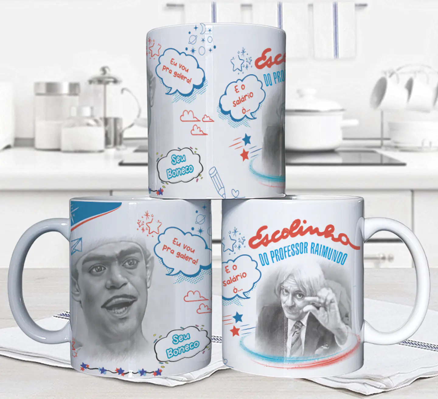 10 Artes para Caneca Escolinha do Professor Raimundo Arquivo em Jpg 4