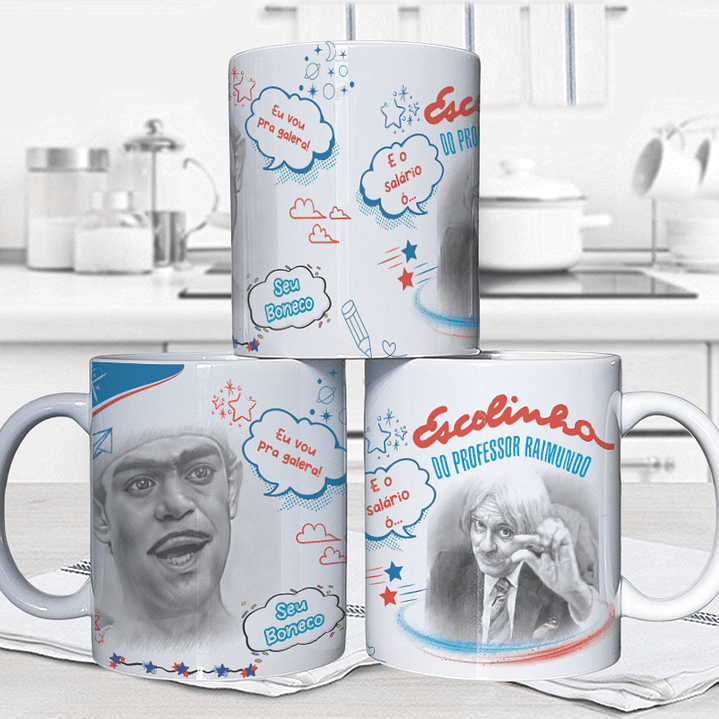 10 Artes para Caneca Escolinha do Professor Raimundo Arquivo em Jpg 4
